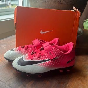 Girls Nike Jr Mercurial Vortex 3 Cleats Soccer Softball Football